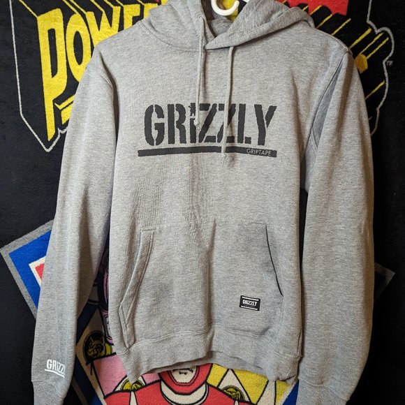 Gizzley Griptape Skateboards Gray Pullover Hoodie sz Small - Picture 1 of 4